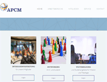 Tablet Screenshot of apcm.de
